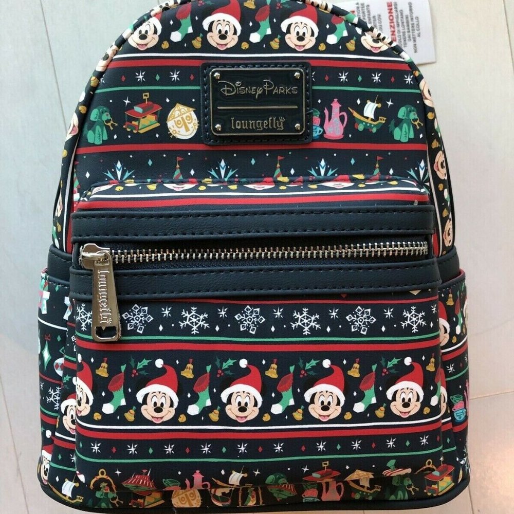 Disney Mickey Mouse Christmas Loungefly Backpack